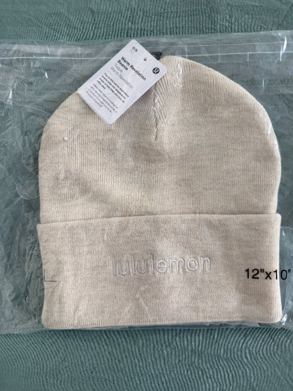 Lululemon Warm Revelation Beanie Heathered Bone One Size NWT Sealed